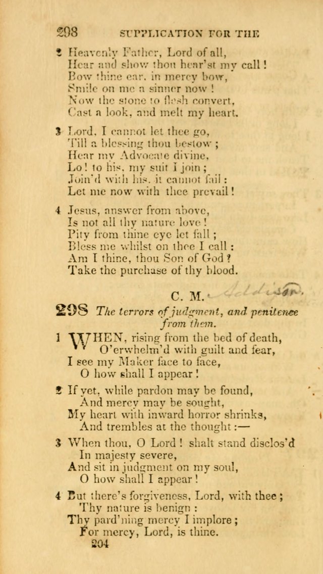 Hymns: selected and original, for public and private worship (30th ed.) page 204