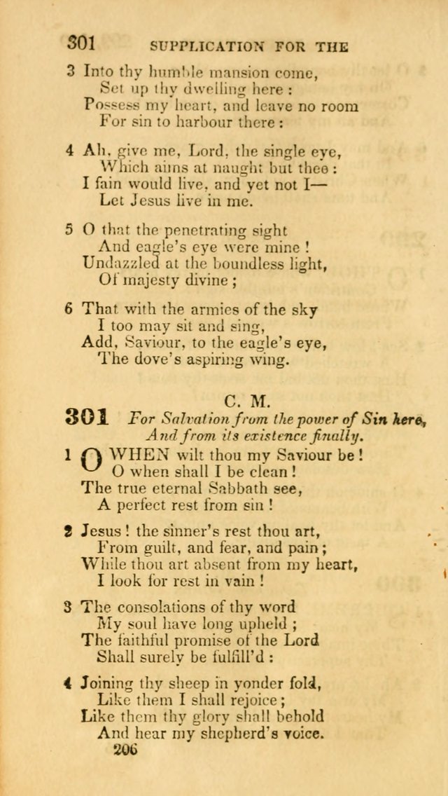 Hymns: selected and original, for public and private worship (30th ed.) page 206