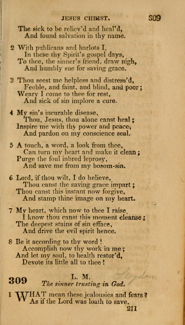 Hymns: selected and original, for public and private worship (30th ed.) page 211