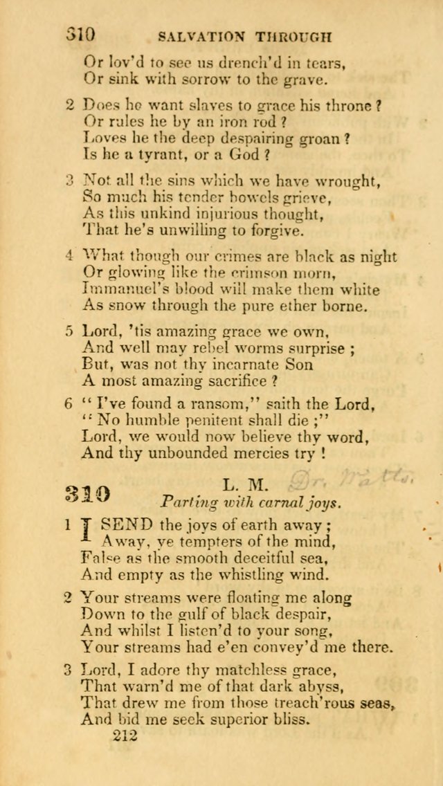 Hymns: selected and original, for public and private worship (30th ed.) page 212