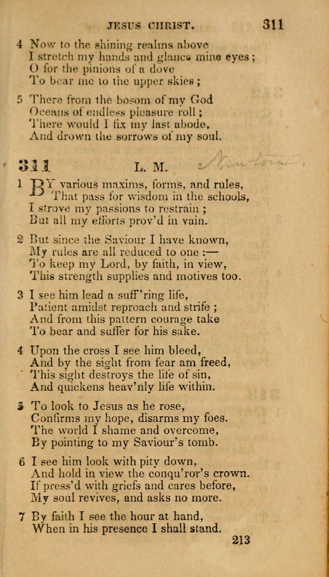 Hymns: selected and original, for public and private worship (30th ed.) page 213