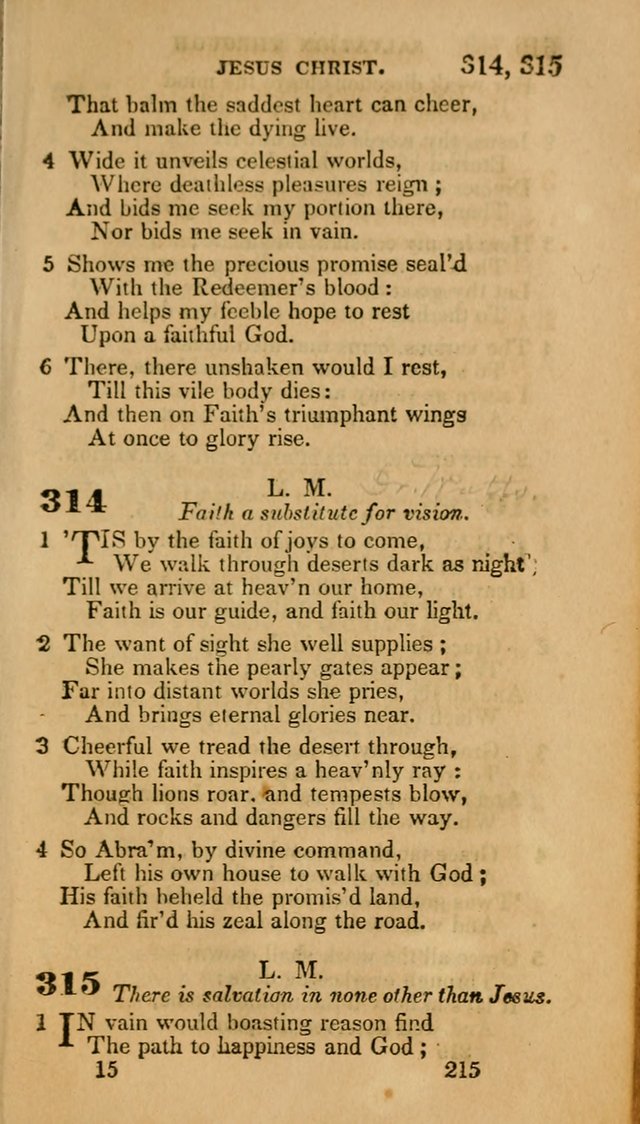 Hymns: selected and original, for public and private worship (30th ed.) page 215