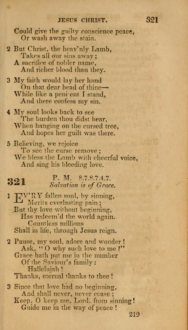 Hymns: selected and original, for public and private worship (30th ed.) page 219