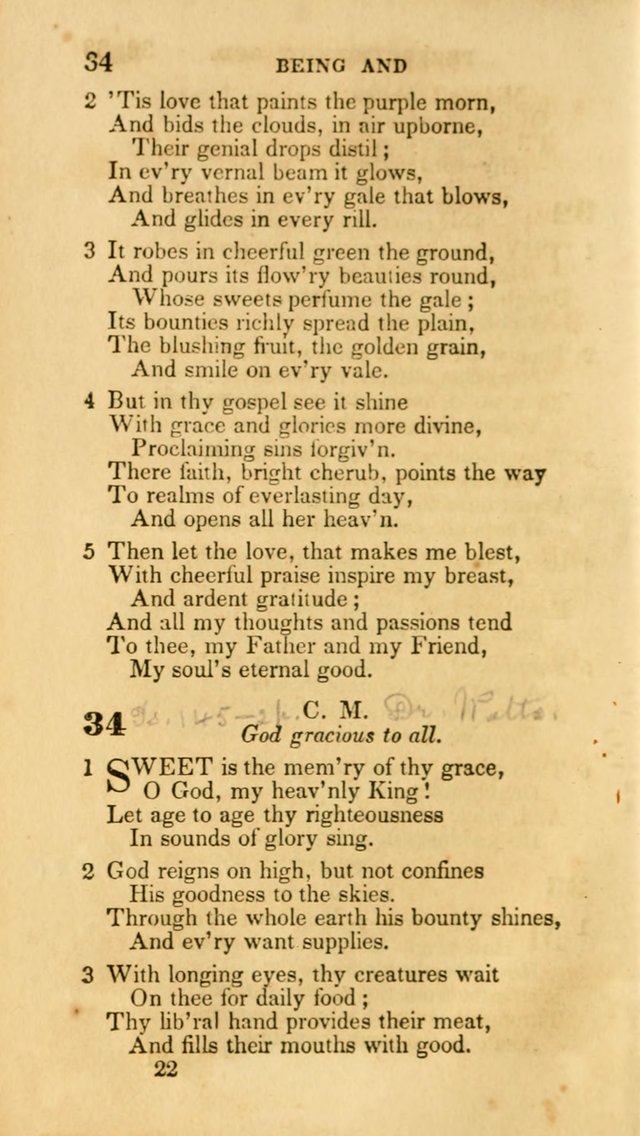 Hymns: selected and original, for public and private worship (30th ed.) page 22