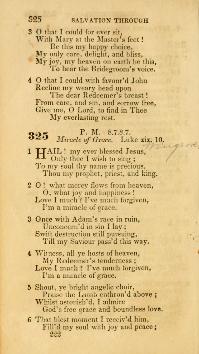 Hymns: selected and original, for public and private worship (30th ed.) page 222