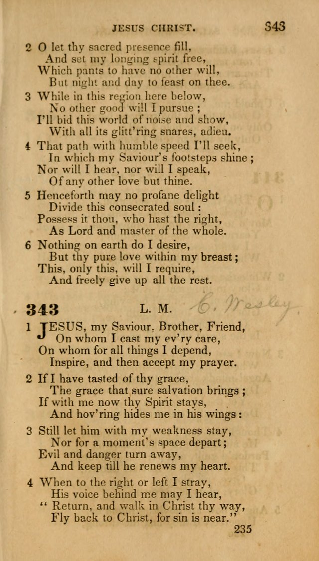 Hymns: selected and original, for public and private worship (30th ed.) page 235