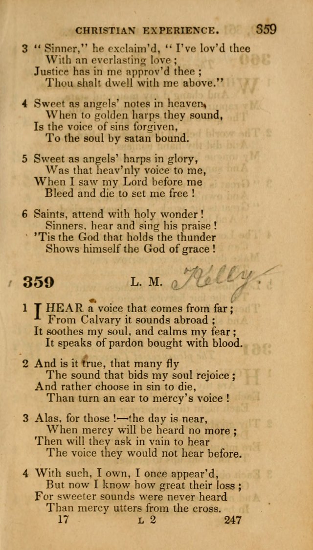 Hymns: selected and original, for public and private worship (30th ed.) page 247