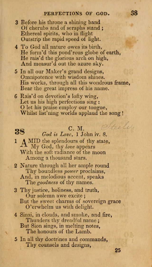 Hymns: selected and original, for public and private worship (30th ed.) page 25