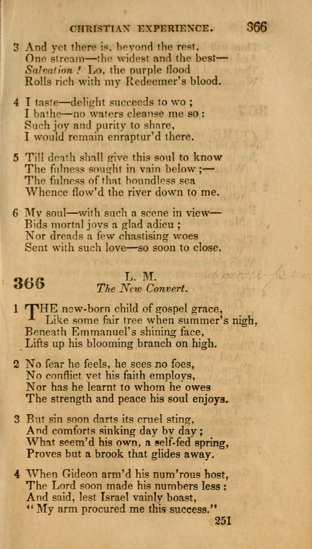 Hymns: selected and original, for public and private worship (30th ed.) page 251