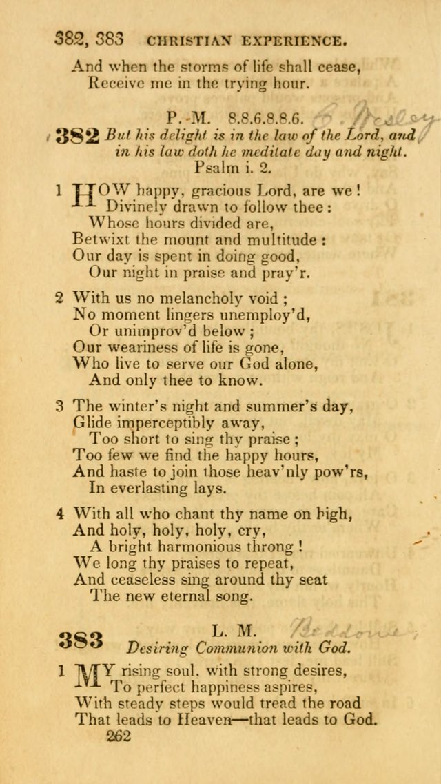 Hymns: selected and original, for public and private worship (30th ed.) page 262