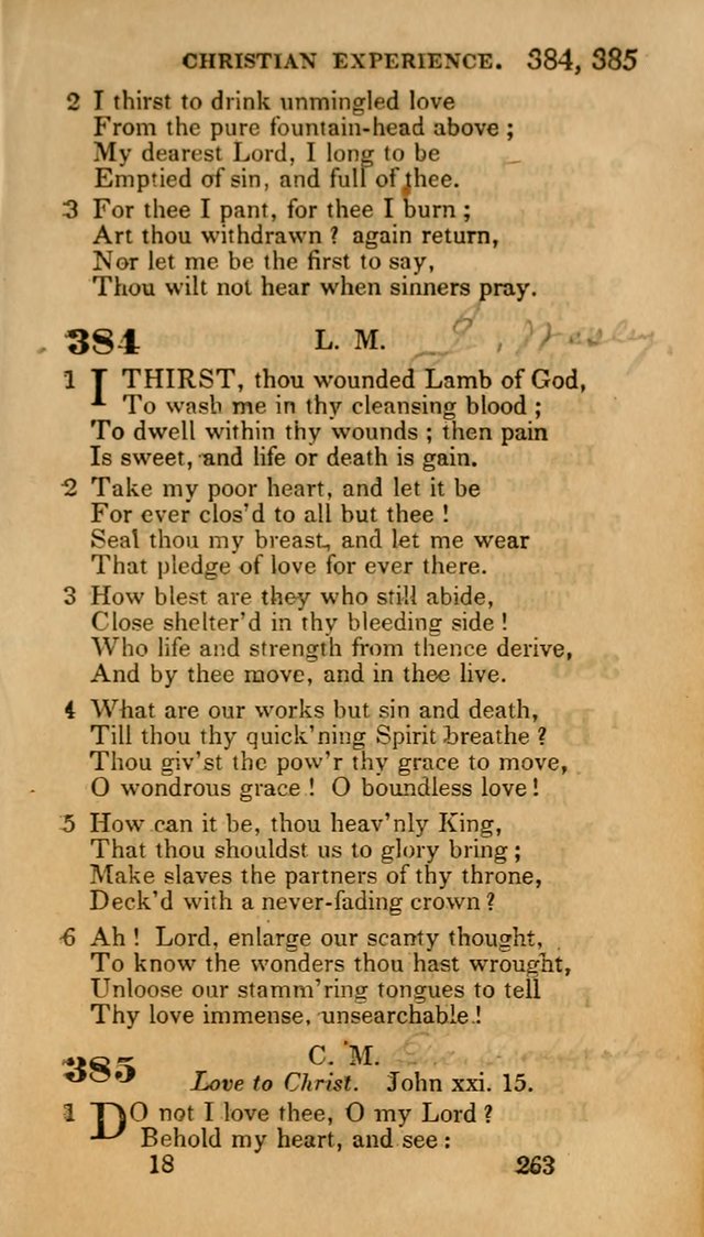 Hymns: selected and original, for public and private worship (30th ed.) page 263