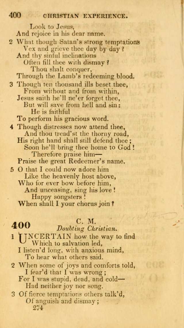 Hymns: selected and original, for public and private worship (30th ed.) page 274