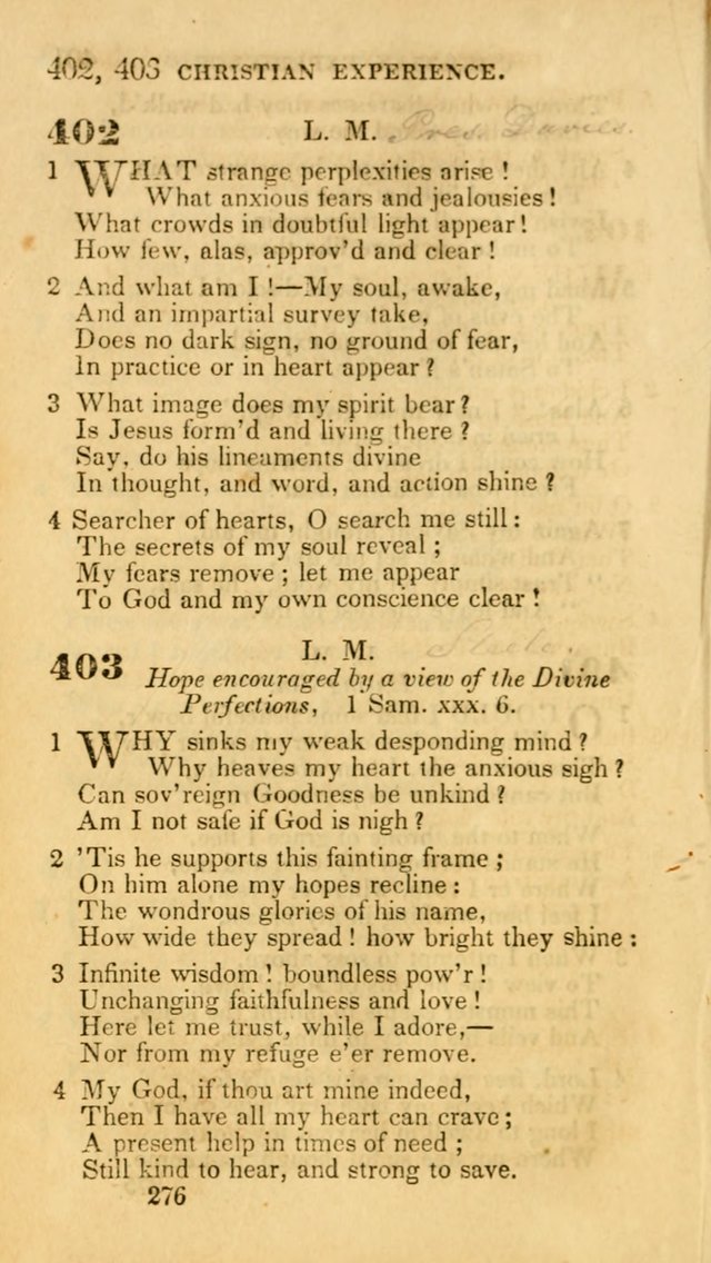 Hymns: selected and original, for public and private worship (30th ed.) page 276