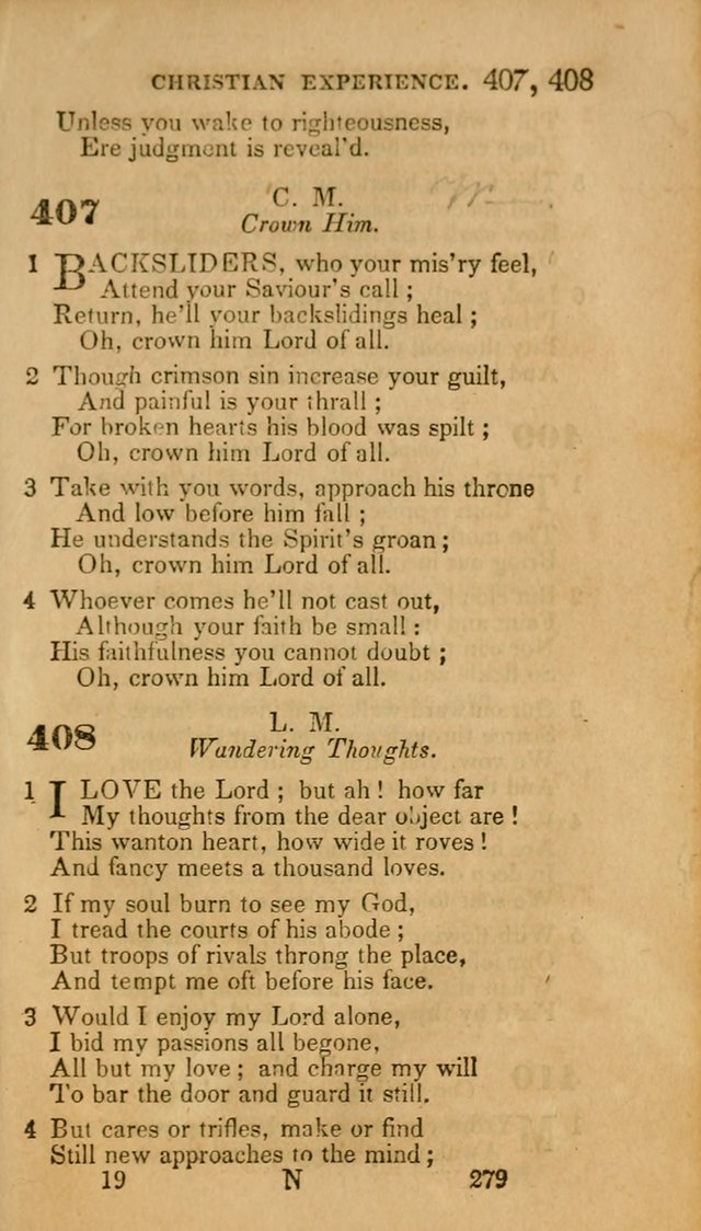 Hymns: selected and original, for public and private worship (30th ed.) page 279