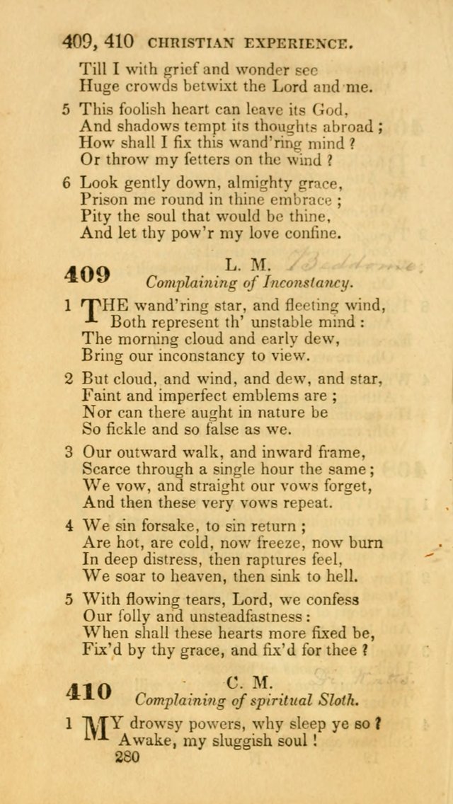 Hymns: selected and original, for public and private worship (30th ed.) page 280