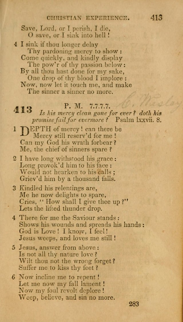 Hymns: selected and original, for public and private worship (30th ed.) page 283