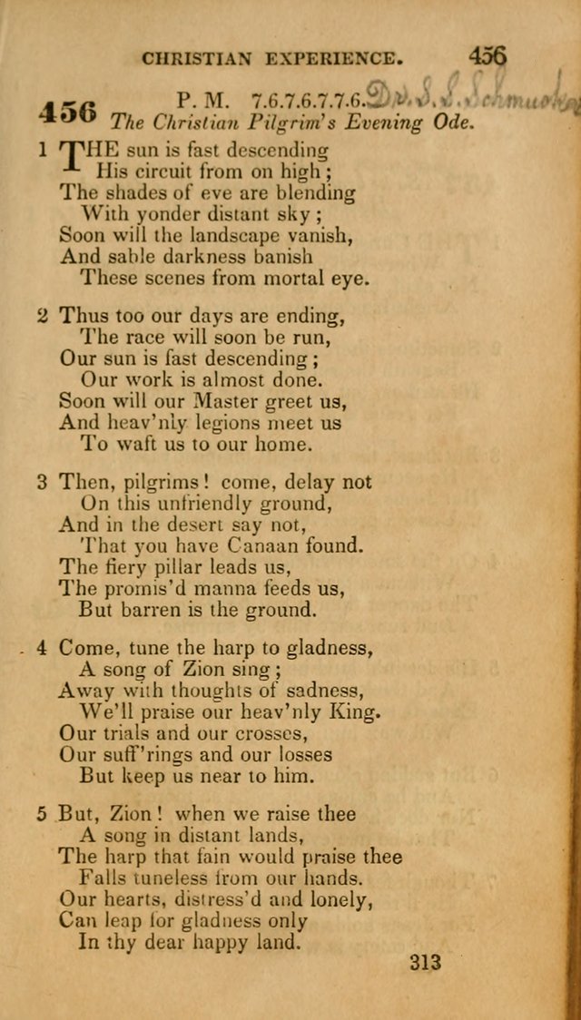 Hymns: selected and original, for public and private worship (30th ed.) page 313