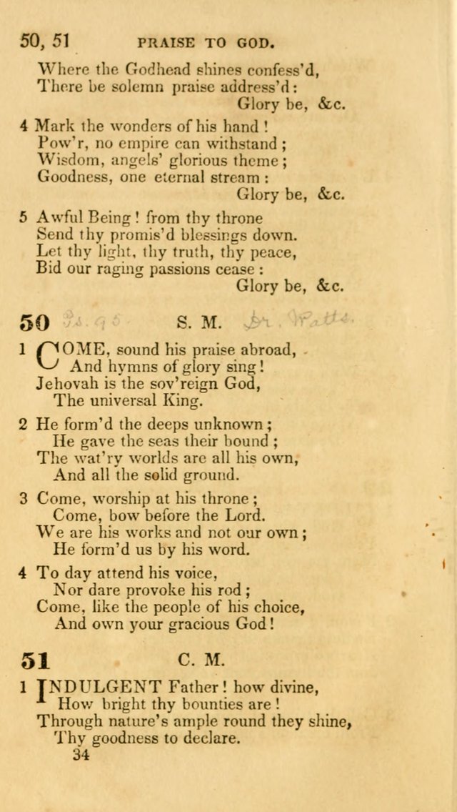 Hymns: selected and original, for public and private worship (30th ed.) page 34