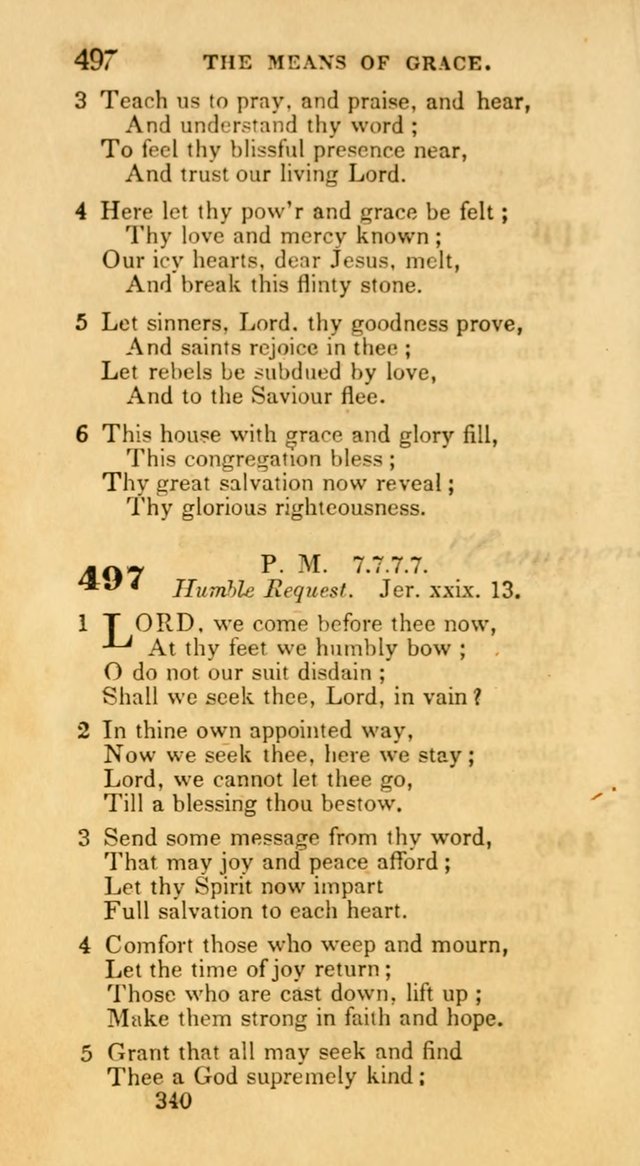 Hymns: selected and original, for public and private worship (30th ed.) page 340