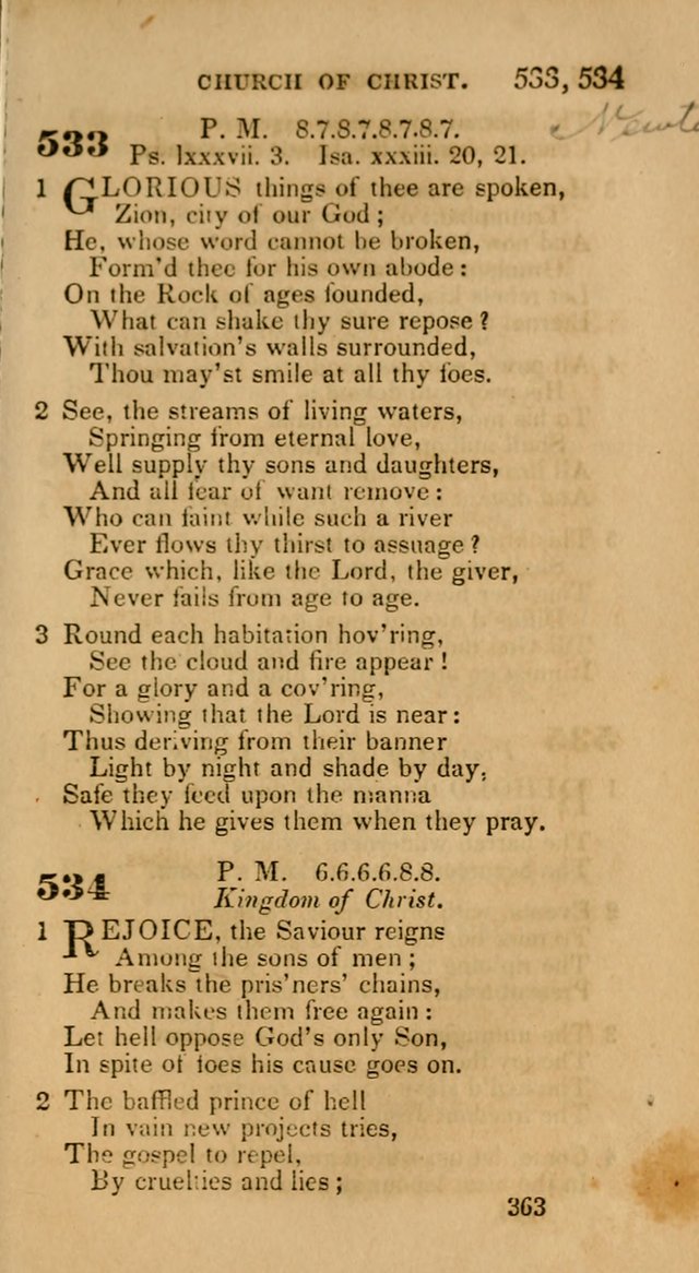 Hymns: selected and original, for public and private worship (30th ed.) page 363