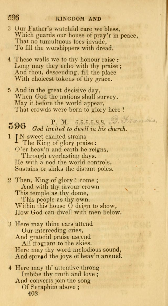 Hymns: selected and original, for public and private worship (30th ed.) page 408