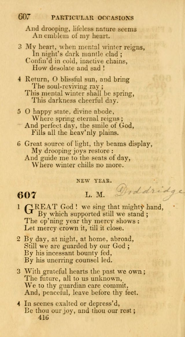 Hymns: selected and original, for public and private worship (30th ed.) page 416