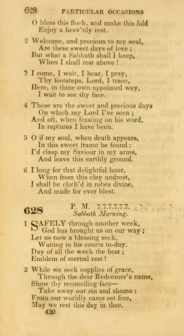 Hymns: selected and original, for public and private worship (30th ed.) page 430