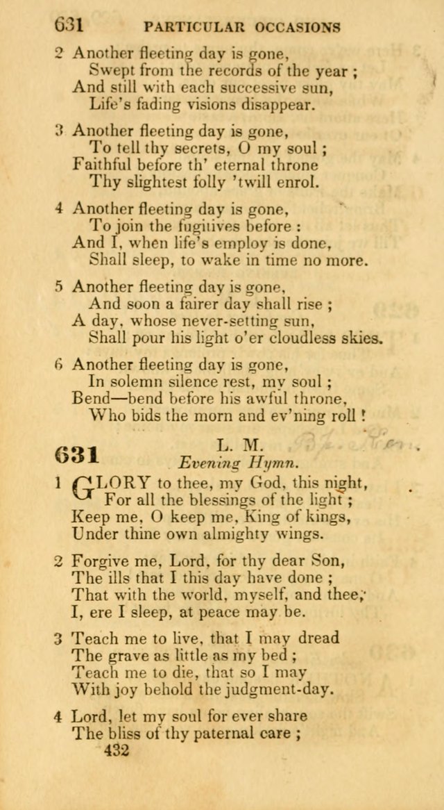 Hymns: selected and original, for public and private worship (30th ed.) page 432