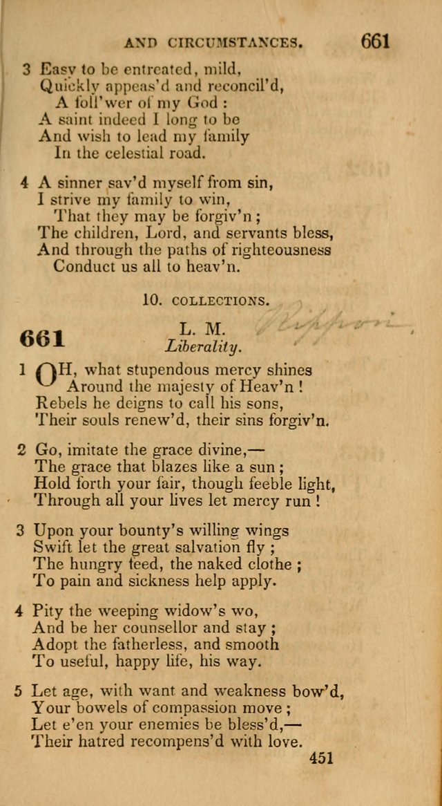 Hymns: selected and original, for public and private worship (30th ed.) page 451