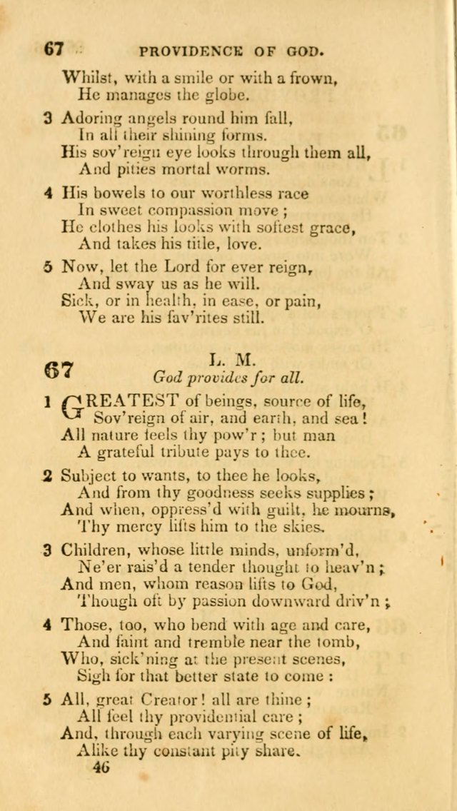 Hymns: selected and original, for public and private worship (30th ed.) page 46