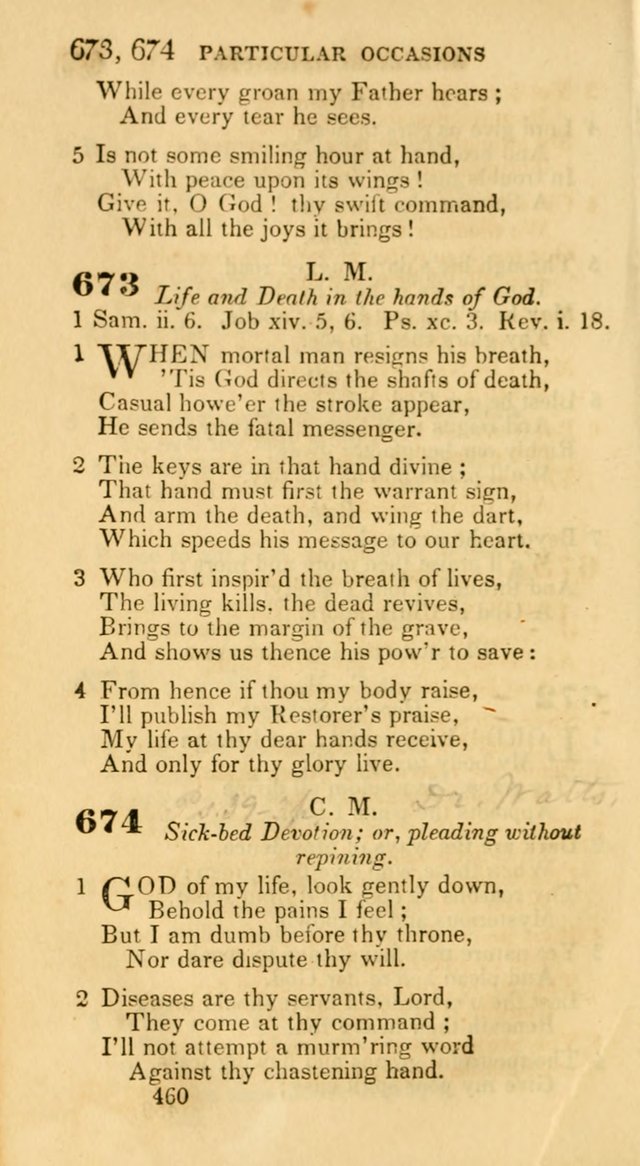 Hymns: selected and original, for public and private worship (30th ed.) page 460