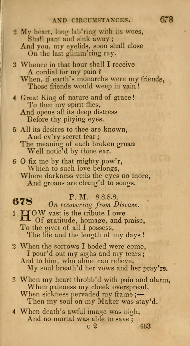 Hymns: selected and original, for public and private worship (30th ed.) page 463