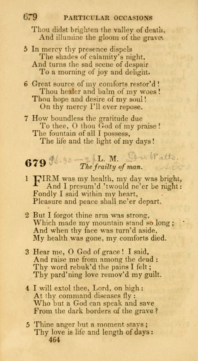 Hymns: selected and original, for public and private worship (30th ed.) page 464