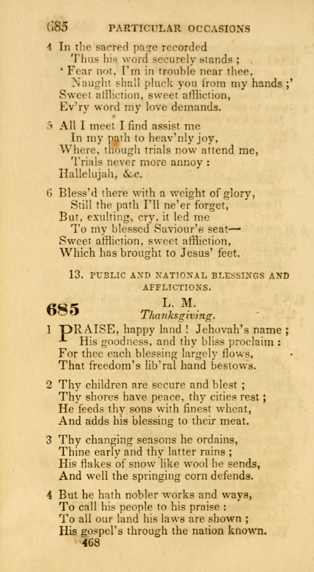 Hymns: selected and original, for public and private worship (30th ed.) page 468