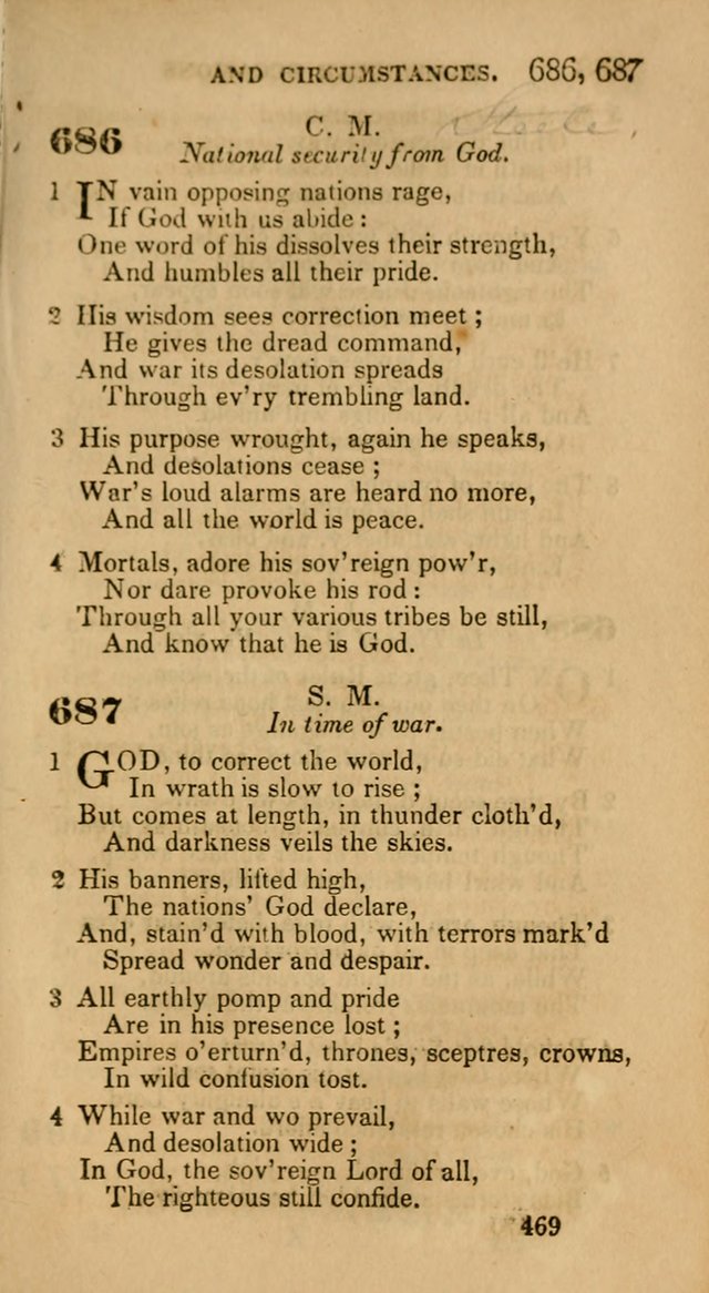 Hymns: selected and original, for public and private worship (30th ed.) page 469