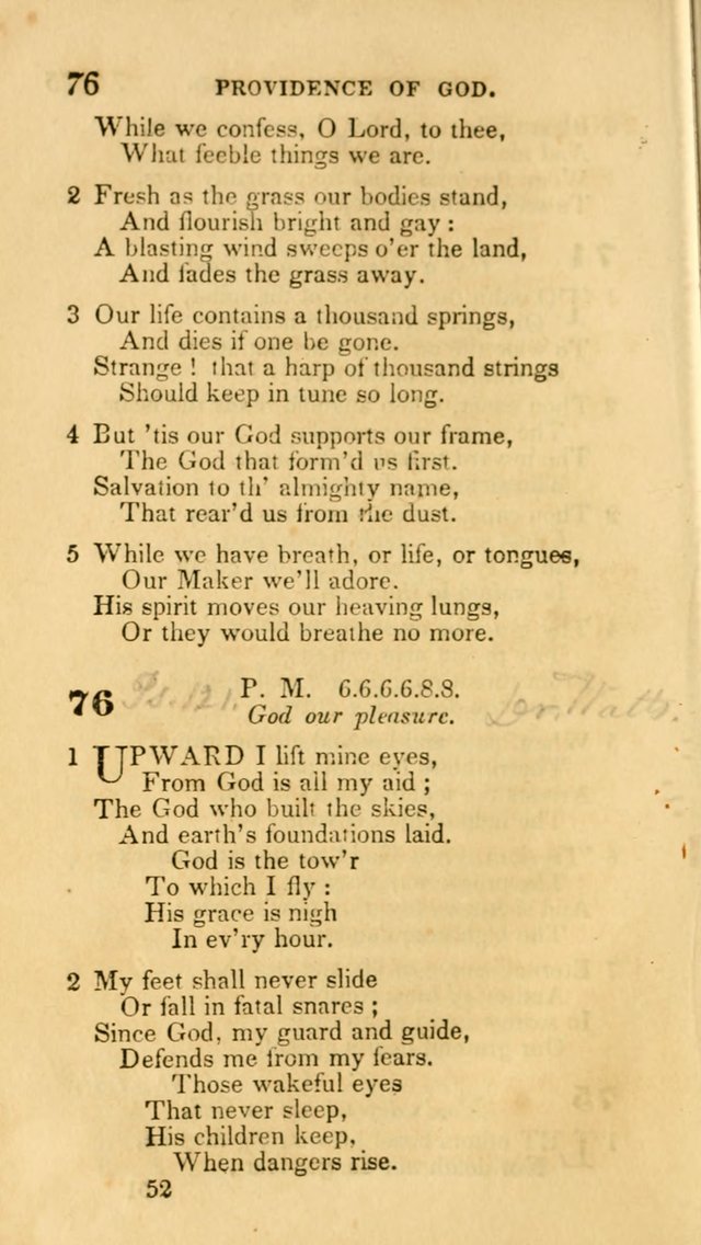 Hymns: selected and original, for public and private worship (30th ed.) page 52