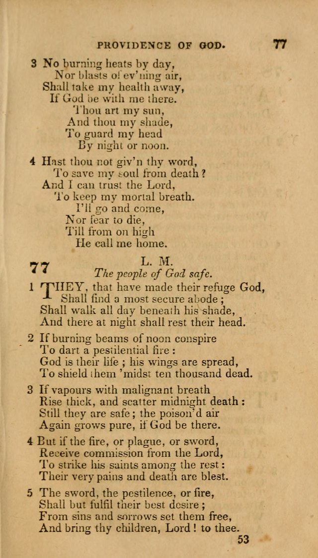 Hymns: selected and original, for public and private worship (30th ed.) page 53