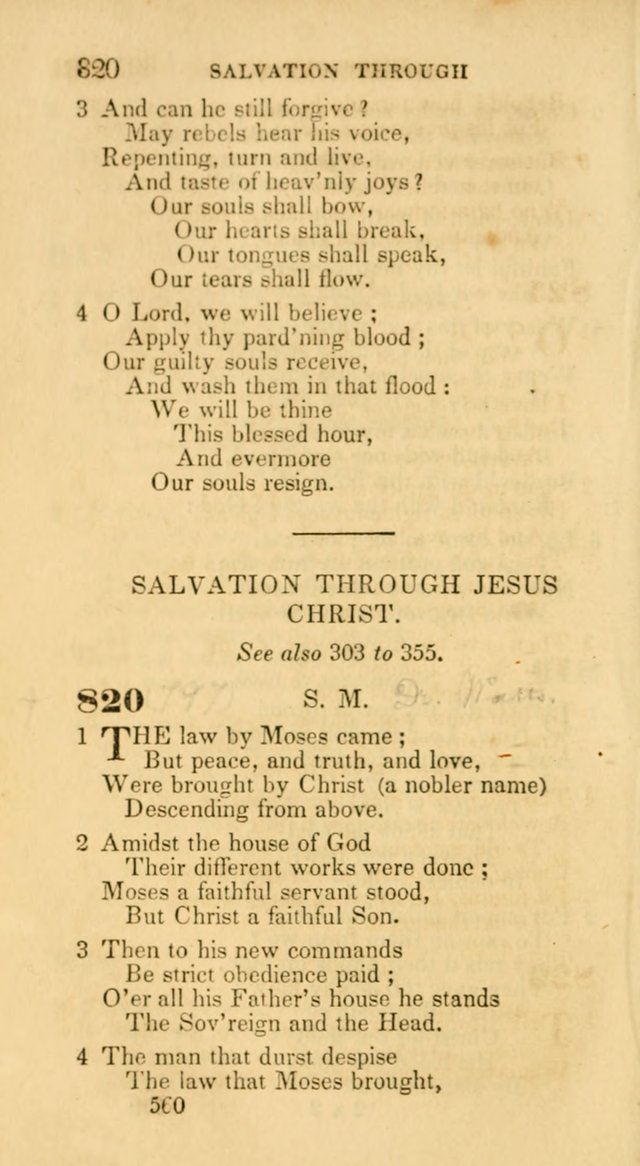 Hymns: selected and original, for public and private worship (30th ed.) page 560