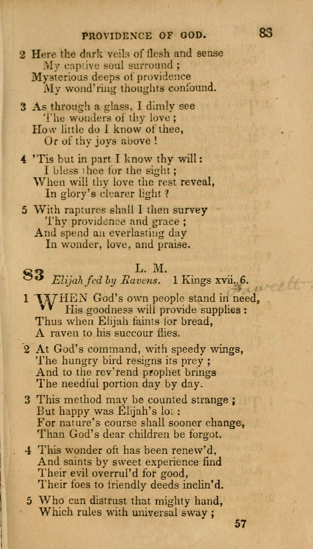 Hymns: selected and original, for public and private worship (30th ed.) page 57