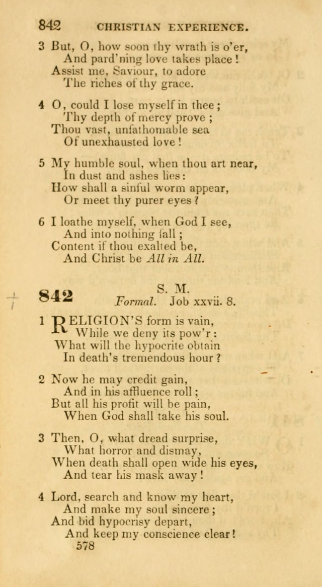 Hymns: selected and original, for public and private worship (30th ed.) page 578