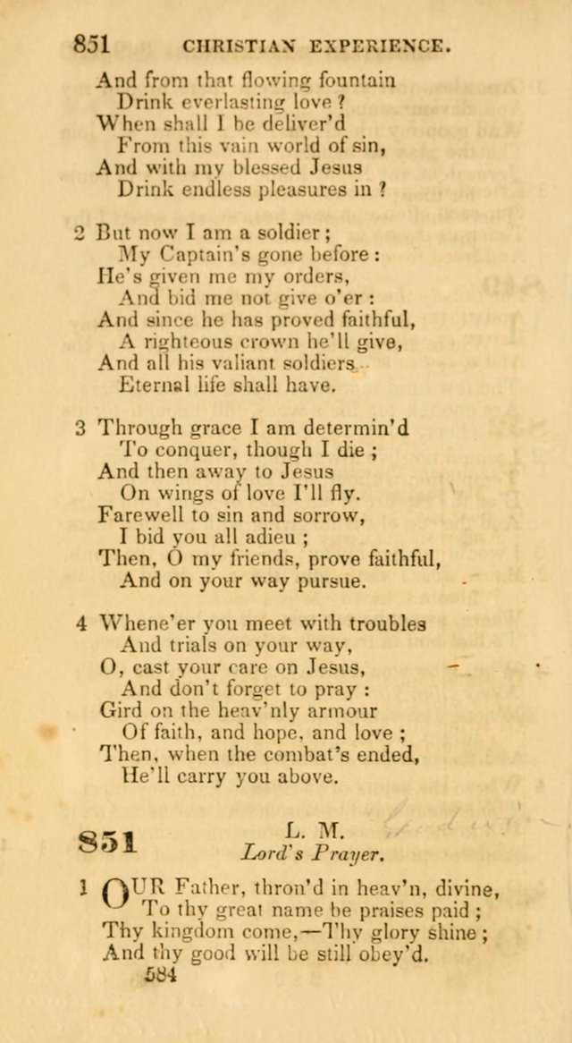 Hymns: selected and original, for public and private worship (30th ed.) page 584