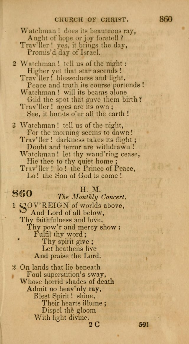 Hymns: selected and original, for public and private worship (30th ed.) page 591