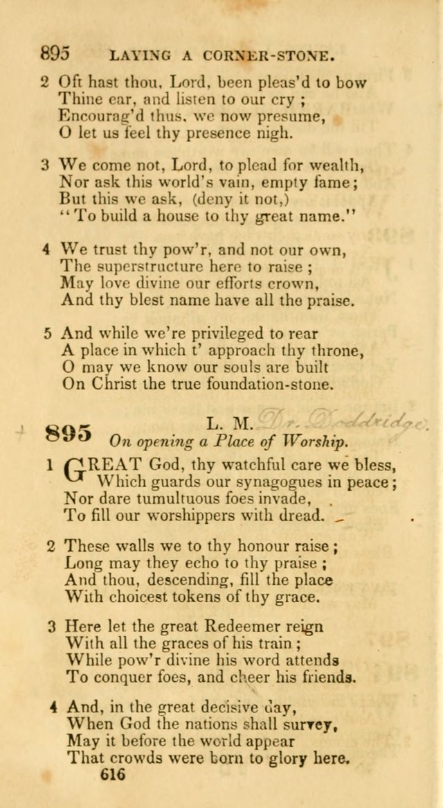 Hymns: selected and original, for public and private worship (30th ed.) page 616