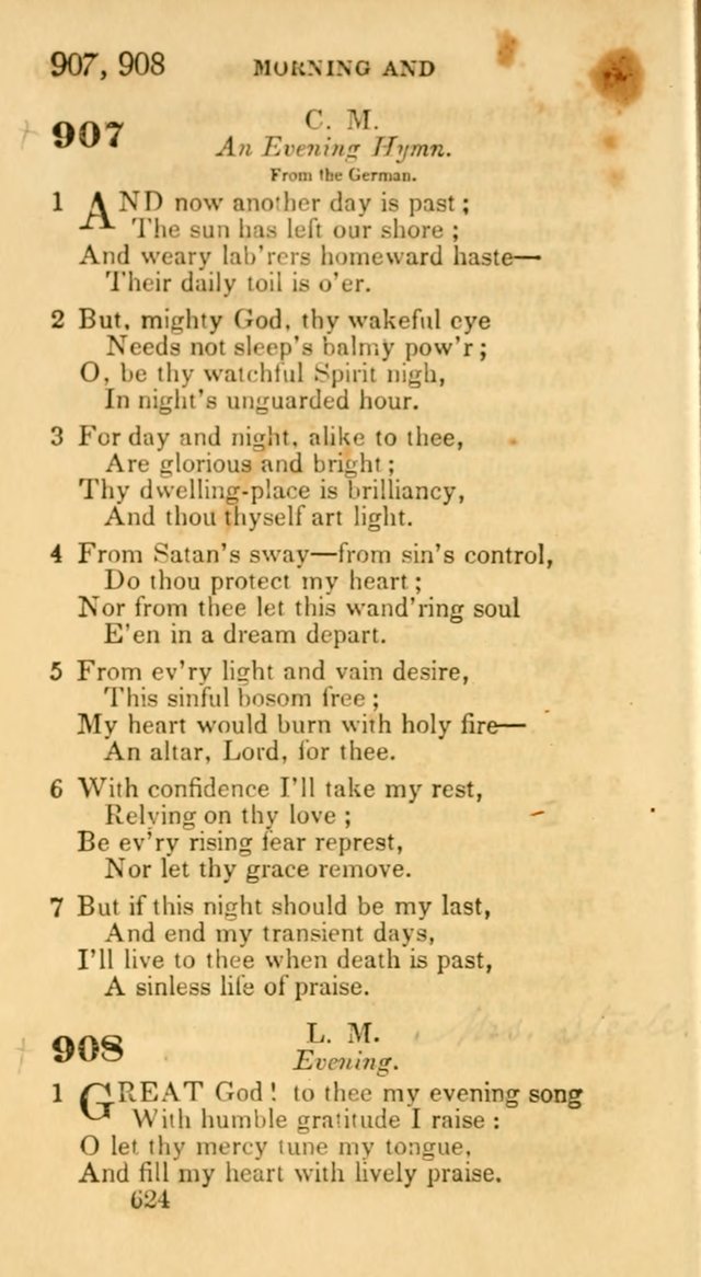 Hymns: selected and original, for public and private worship (30th ed.) page 624