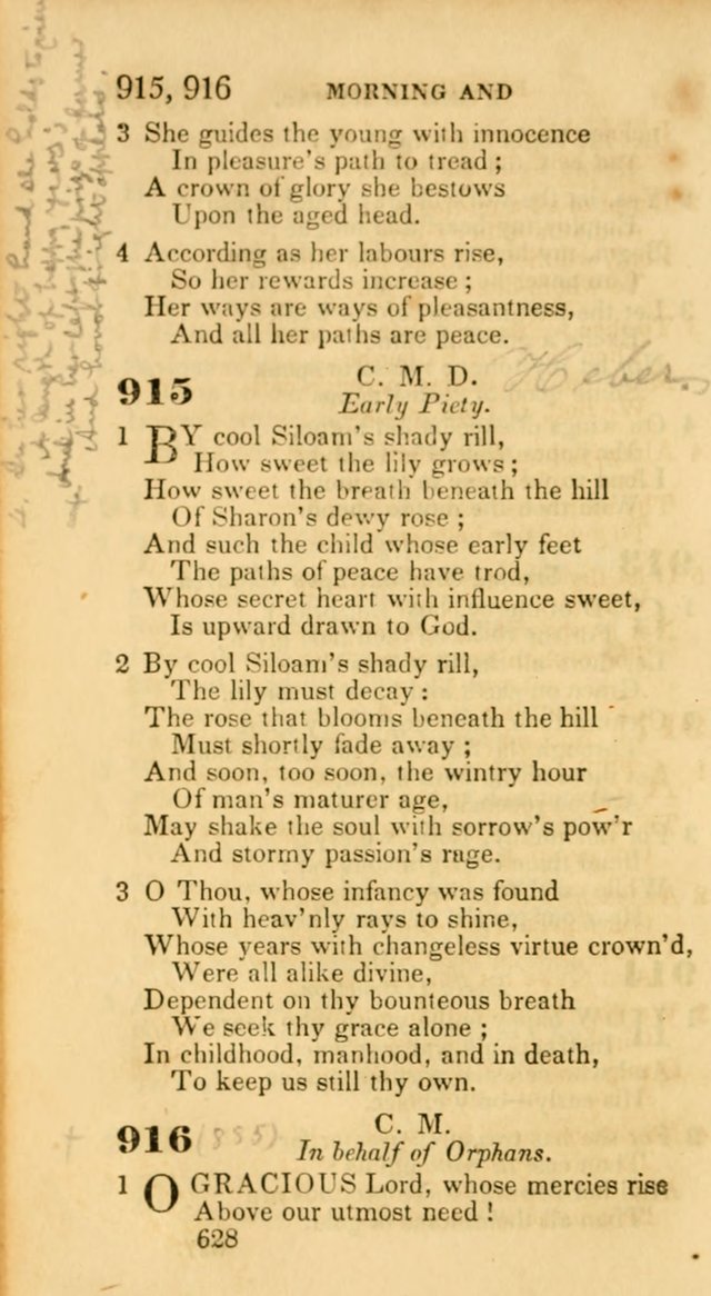 Hymns: selected and original, for public and private worship (30th ed.) page 628