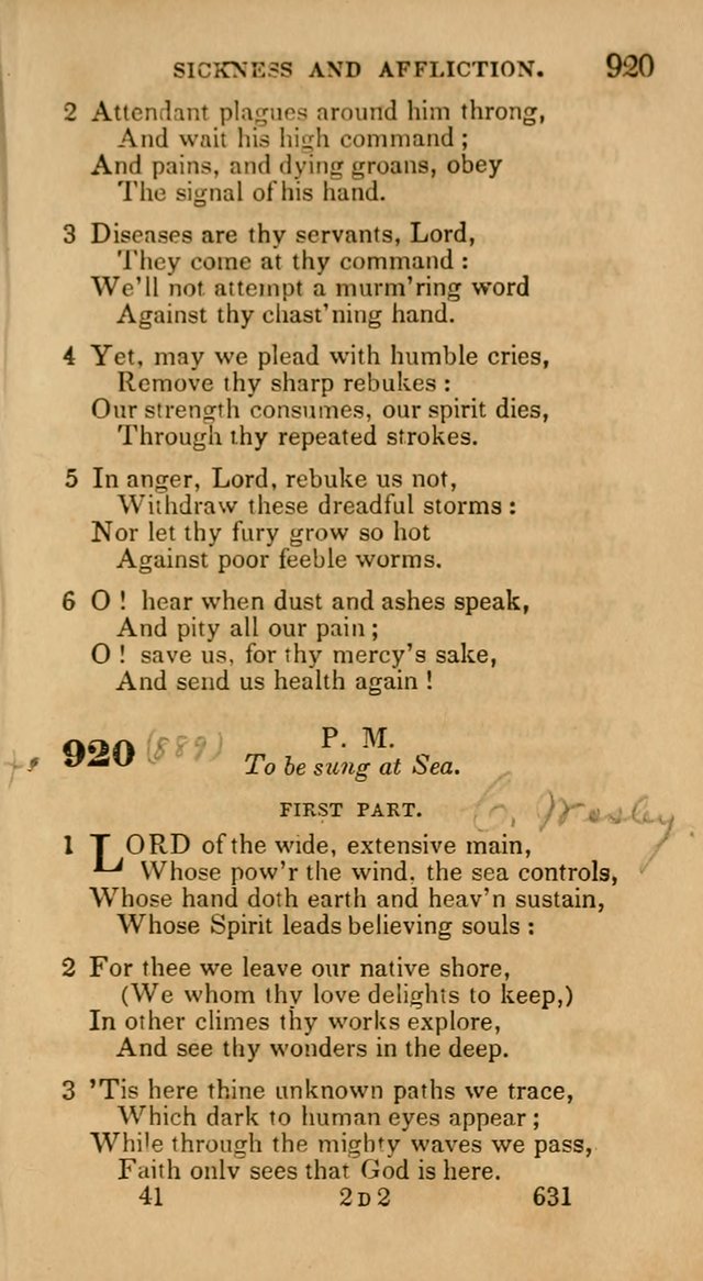 Hymns: selected and original, for public and private worship (30th ed.) page 631