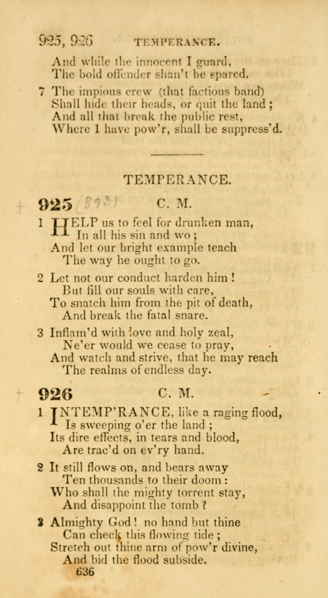 Hymns: selected and original, for public and private worship (30th ed.) page 636