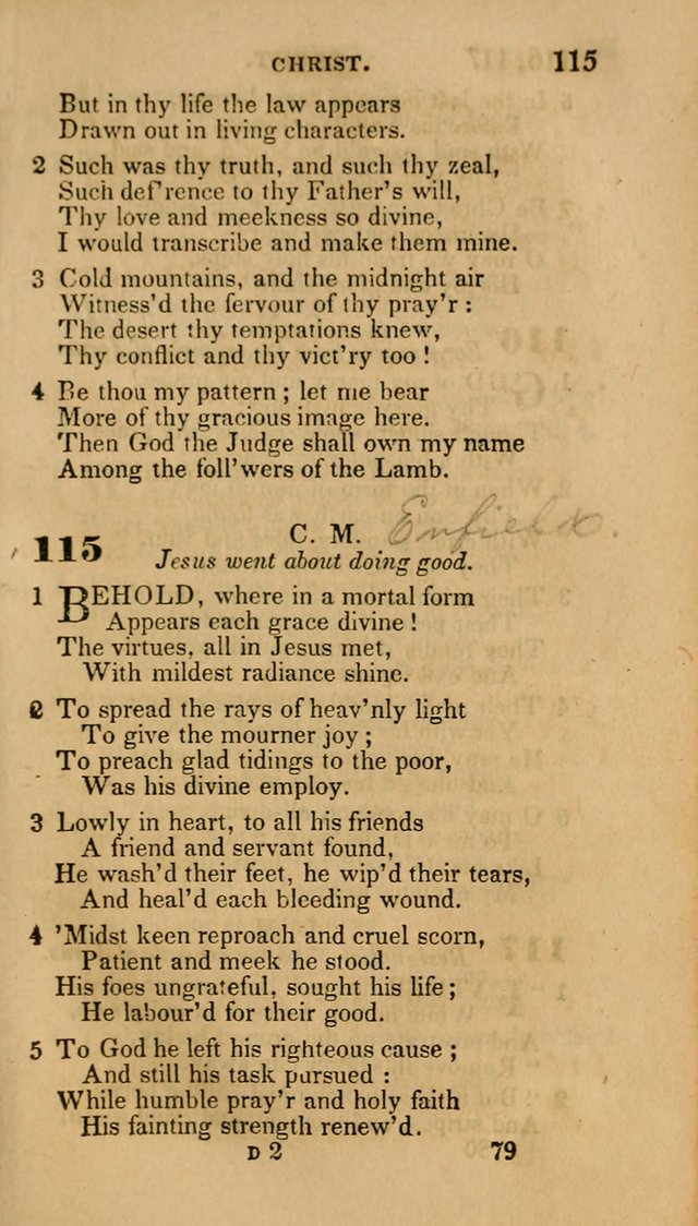 Hymns: selected and original, for public and private worship (30th ed.) page 79