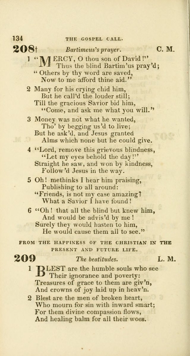 Hymns: selected and original, for public and private worship (60th ed., 1st rev. ed.) page 134