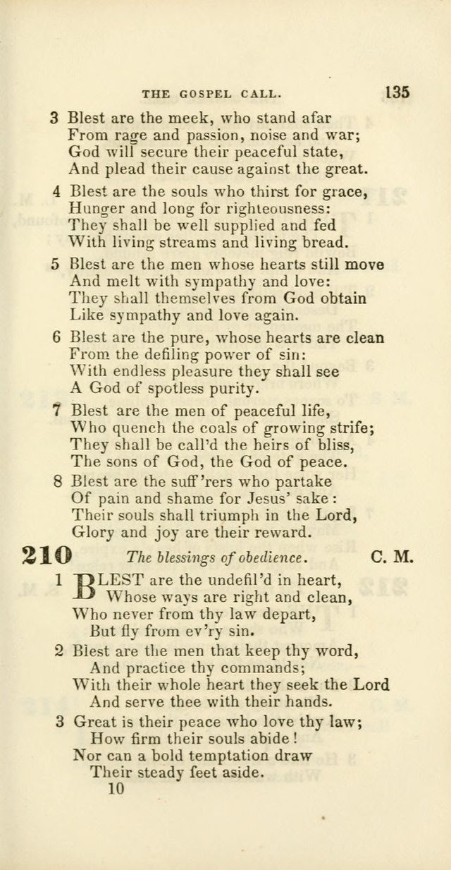 Hymns: selected and original, for public and private worship (60th ed., 1st rev. ed.) page 135